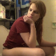 An attractive red head girl pisses in 3 scenes and shits in 1 scene while sitting on a toilet. Some farts, too. She shows her face clearly in most of the shots. Presented in 720P HD. 120MB, MP4 file. Over 6 minutes.